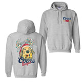 Christmas Shirt, Coors Christmas Golden Dog 2 Siders Hoodies, Coors Christmas Hoodies, Perfect For Beer Lovers, Unisex for Men and For Women