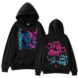 Arcane-Jinx Hoodie/T-Shirt Harajuku Legend of League Shirt/Hoodie, Unisex for Man and Women, 100% Cotton, LOL Tee