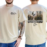 Casual, 2-sided Busch Light Ducks Unlimited T-shirt, Full Color, For Men ,Gift For men, Casual.