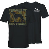 Camo Logo - Southern Pointer Silhouette Flag T-Shirt-Youthful & Vibrant - Every Size Available