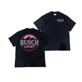 Busch Light Tee, T-shirt Gift For Women - 2 Side - All Sizes Offered  Clothing Cotton Fit Shortsleeve Top Womenswear Comfortable Fitted Love Medium Underwear