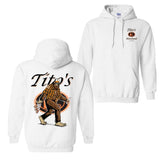 Bigfoot Tito's Vodka Hoodie and T-shirt, 2 Sided Graphic Printed Unisex Classic Cotton Hoodie for Men for Women, Menswear Tops