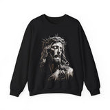 Christ Is King Vintage Heavy Blendâ„¢ Sweater Christian Streetwear Sweatshirt Cotton Crewneck Menswear
