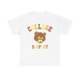 College Dropout Inspired Graphic Tee Menswear Retro Shirt T-Shirt Top Vintage Comfy Classic Cotton Casual Tshirt Streetwear