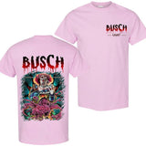 BUSCH LIGHT, BEER, Halloween, Busch Light Stephen King T-Shirt, Shirt, Casual Graphic Round Neck T-shirt for Summer, Fashion Top for Daily Wear