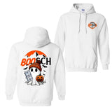 Boosh Light Cute Boo Ghost Halloween 2 Sided Shirt, Busch Light Halloween Hoodie For Men And Women, Halloween Cute Ghost Trendy Hoodie, Casual Classic