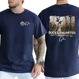 Casual, 2-sided Busch Light Ducks Unlimited T-shirt, Full Color, For Men ,Gift For men, Casual.
