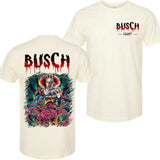 BUSCH LIGHT, BEER, Halloween, Busch Light Stephen King T-Shirt, Shirt, Casual Graphic Round Neck T-shirt for Summer, Fashion Top for Daily Wear