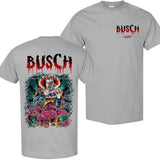 BUSCH LIGHT, BEER, Halloween, Busch Light Stephen King T-Shirt, Shirt, Casual Graphic Round Neck T-shirt for Summer, Fashion Top for Daily Wear