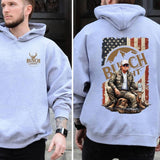 Busch Light, Trump Busch Light Hunting Outdoor Life 2 Sided Hoodie, Sweatshirt, T-shirt - Camo Hunting, Perfect for Outdoorsmen, Unisex for Men and For Women