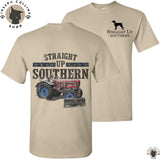 American Tractor - Men's Short Sleeve T-Shirt - by Straight Up Southern - Summer Outfits, Regular Fit Short Sleeve Crew Neck T-Shirt for Men, Casual Comfy Knitting Top for Summer