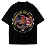 Donald Trump Wins POTUS The President 2024 Victory Custom Graphic T-Shirt Maga President Trump Winner Graphic Tee