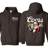 Coors Santa Claus 2 Sided Hoodie - Sweatshirts, Perfect For Beer Lovers, Unisex for Men and For Women Classic Cotton