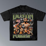 DUSTIN POIRIER TEE, Boxing T-shirt, Boxer Tee, Sports Shirt, Athletic Tee, Workout T-shirt, Gift for Him Hoodie Sweatshirt Menswear Streetwear