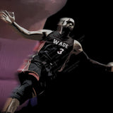 Dwyane Wade Statue Funny Parody Miami Basketball D Wade Lebron James Chris Bosh Custom Graphic Tee T-Shirt Streetwear Vintage