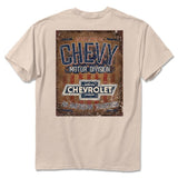 Chevrolet Wandbord 'American Tradition T-shirt, Dynamic Prints, Fit For All, His And Hers Fashion, Color Choices For You, Classic Cotton, Menswear Top