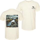 Boykin Spaniel Hunting Dog t-shirt- Hunting T-Shirt - Summer Outfits, Regular Fit Short Sleeve Crew Neck T-Shirt for Men, Casual Comfy Knitting Top for Summer