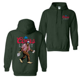 Coors Light Sasquatch Hoodie and T-shirt, Fun Bigfoot Design With Plaid Shirt And Coors Light Cans, Unisex Hoodie, Perfect For Beer Lovers And Outdoor Enthusiasts