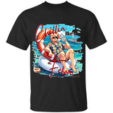 America 2024 Chillin Like A Felon Unisex T Shirt, B.u.s.c.h T Shirt, America Summer Shirt For Women And Men, Unisex Cotton T Shirt, Casual Graphic Round Neck T-shirt for Summer, Fashion Top for Daily Wear