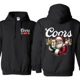 Coors Santa Claus 2 Sided Hoodie - Sweatshirts, Perfect For Beer Lovers, Unisex for Men and For Women Classic Cotton