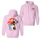 Boosh Light Cute Boo Ghost Halloween 2 Sided Shirt, Busch Light Halloween Hoodie For Men And Women, Halloween Cute Ghost Trendy Hoodie, Casual Classic