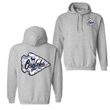 Burlebo Deer Camo Arrowhead Hoodie And T-Shirt - Camo Arrowhead Graphic With Deer, Unisex Casual Wear, Perfect For Outdoor Adventures