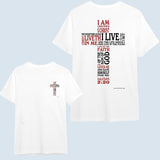 Christian T-Shirt/Hoodie Featuring Crucified with Christ T-Shirt/Hoodie Vintage for Men and Women, Unisex Workwear Tee - Casual, Menswear