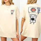 DoodleBob Miller Lite Unisex T-Shirt, Doodlebob Beer Graphic 2 Sided Shirt, Vintage Drink T-Shirt, Drinking Tshirt for Men, Comfort Cotton Fabric Tshirt, Printed Graphic Women's Top, Casual Womenswear, Drink Shirt