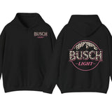 Busch Light Leopart Logo Hoodie and T-shirt, 2 side - Busch Light Hoodie, Unisex Appeal, Every Color Available, For Men & For Women Hoodie