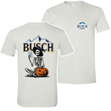 Busch Light Beer, Busch Light Halloween Skeleton Pumpkin 2 Sides T-Shirt, Busch Light Halloween Shirt, Halloween Shirt, For Men, For Women, Halloween Cute
