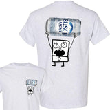 Doodlebob Bush Light Unisex T-shirt, Funny Bush 2 Sided Shirt, Casual Graphic Round Neck T-shirt for Summer, Beer Party Summer Shirt, Fashion Top for Daily Wear, T shirt For Men And Women