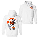 Boosch Light Cute Boo Ghost Halloween 2 Sided Unisex T-shirt Sweatshirt Hoodie for Men and Women, Halloween Cute Ghost Trendy Hoodie Casual Classic