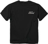 Buck Wear Ford F-150 Pickup Truck Let Freedom Roll American Flag Black T-shirt, Casual Yet Stylish Attire, Menswear Top, Classic Cotton, Unisex