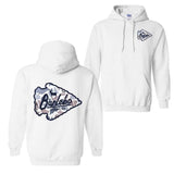 Burlebo Deer Camo Arrowhead Hoodie And T-Shirt - Camo Arrowhead Graphic With Deer, Unisex Casual Wear, Perfect For Outdoor Adventures