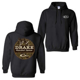Drake Waterfowl 2 Sides Camo Hunting Hoodie and T-shirt, Classic Cotton Menswear Top