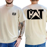 Cat With Woman Shirt, Unisex Classic Fabric Shirt, lady Cat tee, Soft Fabric Short Sleeve Shirt