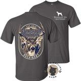 Deer Label T-Shirt - by Straight Up Southern - Summer Outfits, Regular Fit Short Sleeve Crew Neck T-Shirt for Men, Casual Comfy Knitting Top for Summer