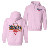 Coors Golden Party 2-sided Hoodie, Unisex Hoodie, Shirt For Every Family, Both Men And Women Shirt Menswear Top