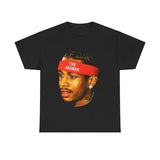 Allen Iverson Retro Vintage 90s Styled Graphic T-Shirt Ball Fan Basketball Legend Tee Casual Classic Cotton Menswear Top Tshirt Streetwear Comfy Day Oversized