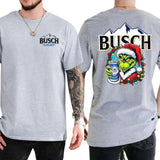 Busch Light Beer Christmas Shirt, Funny Christmas Shirt, Soft Fabric Shortsleeve Shirt
