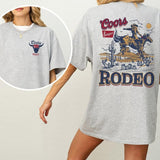 Coors Rodeo Vintage Graphic 2 Sided Shirt, Retro Rodeo T-Shirt, Wild Rodeo Yee Haw Cowboy T-shirt, Cowgirl Comfort Clothing, Cotton Fabric Tshirt, Printed Women's Top, Casual Womenswear, Drink Shirt