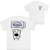 Doodlebob Busch Light 2 Sided T-Shirt, Funny Drinking T-Shirt, Summer T-Shirt, Full Color T- Shirt, Unisex T-Shirt, For Men, For Women, Gift For All