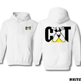 CAT With Woman 2 Side Hoodie Unisex Classic Fabric T-shirt/Hoodie, Vintage for Men and Women, Unisex Vintage Crewneck