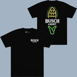 Busch Light Corn Front And Back Print Natural T-shirt Unisex - 2 Sided - Colorful Varieties - His And Hers Fashion - Pick Your Look - Sizes For Everyone - High Performance Apparel