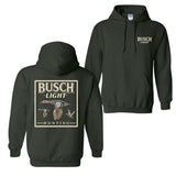 Dark 2-Sided Busch Light Hunting Camo Duck Hoodie, Unisex Hoodie, Many Color Printed Shirt, For Men and Women, Cotton Menswear Hoodie, Hoodie Tops