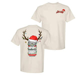 Deer Budweiser Christmas Unisex T-Shirt, Classic Cotton Shirt, Funny Drinking Shirt, Full Colors, For Men, For Women