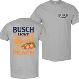 Busch Light Peach Scenic T-Shirt, Menswear Top, Colorful, For Him, For Her
