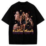 Caitlin Clark Fever T-Shirt Indiana Basketball Fan Art Graphic Tee Crewneck Cotton