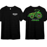 Busch Light Farmers Tractor 2-sided Hoodie Sweatshirt T-shirt Busch Tee, Unisex Cotton Crewneck Tee for Men or Women, Ideal Gift for Him or Her