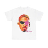 Big FACE Dennis Rodman TEE Print Short Sleeve T-Shirt